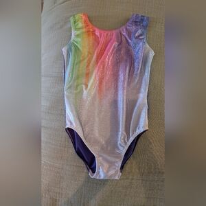 Colorful Shimmering Leotard, Desitra, Girls 10-12